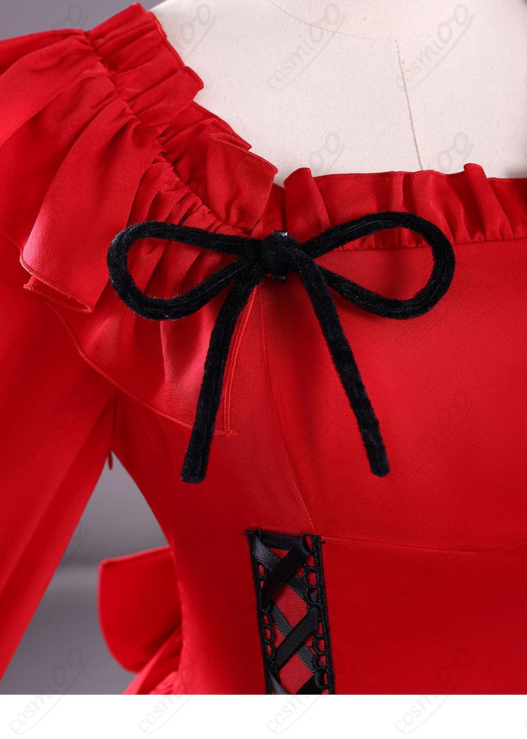 ドレスの襟元装飾細部|華やかで気品あるネックラインデザイン