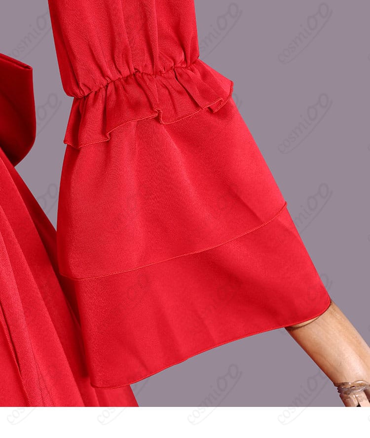 袖口装飾ディテール|細やかなレースと上質素材で再現されたスカーレット衣装の袖