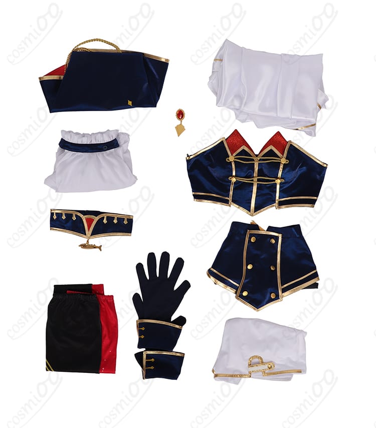 レイン・パターソン SYMPHONIA コスプレ衣装 フルセット内容展示|マント・トップス・ビスチェ・スカートなど豪華一式