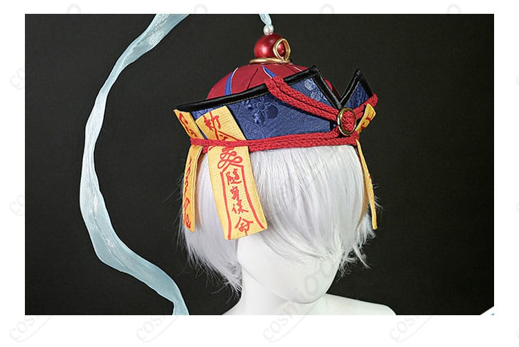 華甲 コスプレ衣装 帽子装飾ディテール|チャイナ風の帽子デザインを忠実再現