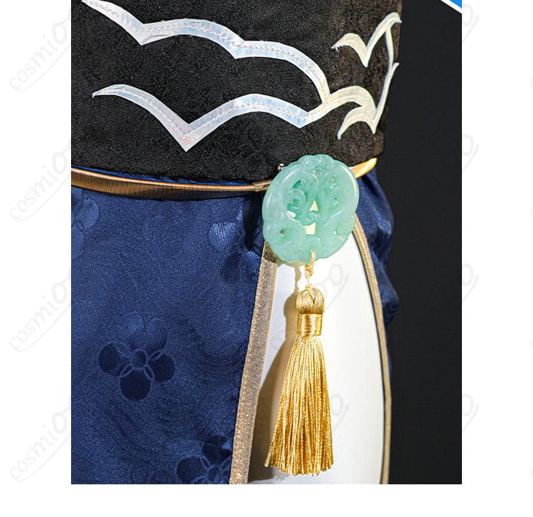 華甲 コスプレ衣装 腰飾り・玉佩ディテール|東煌らしい優美な装飾で高級感演出