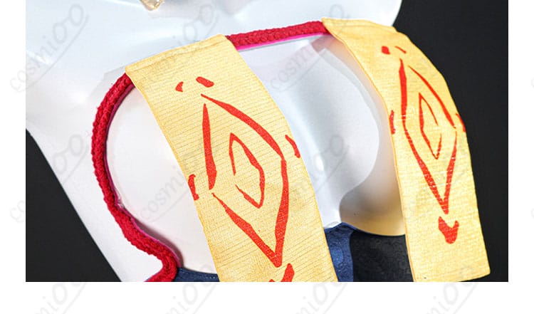 華甲 コスプレ衣装 胸飾り・符箓パーツ詳細|華やかで縁起の良いモチーフがポイント