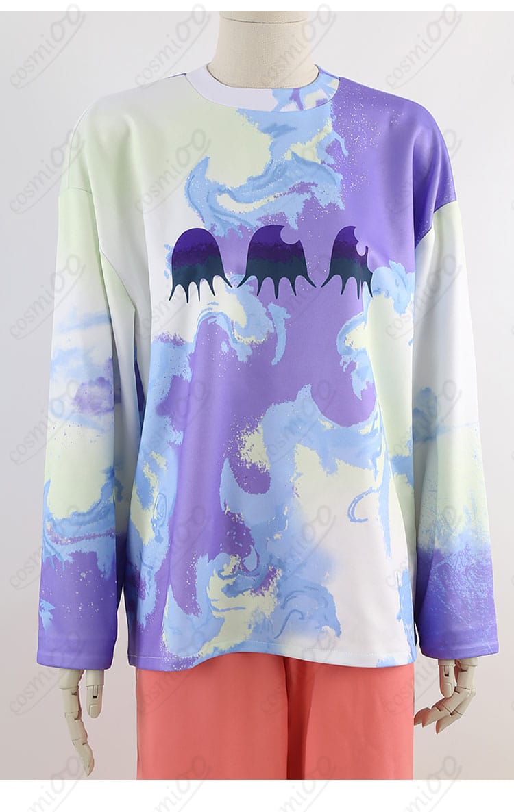 湊大瀬 コスプレ衣装 長袖涂鸦装飾細節|長袖部分の模様とアート風プリントをリアルに再現