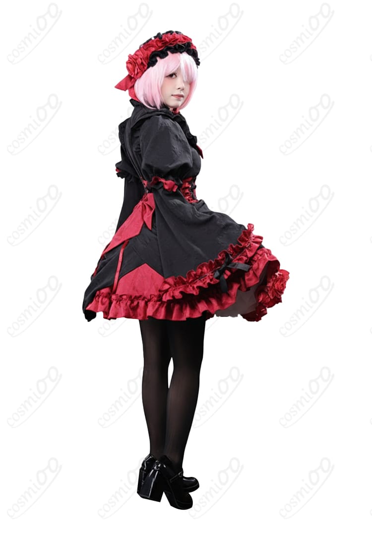 ラム ゴシックドレス コスプレ衣装 側面装飾|立体感のあるシルエットと美しいライン再現