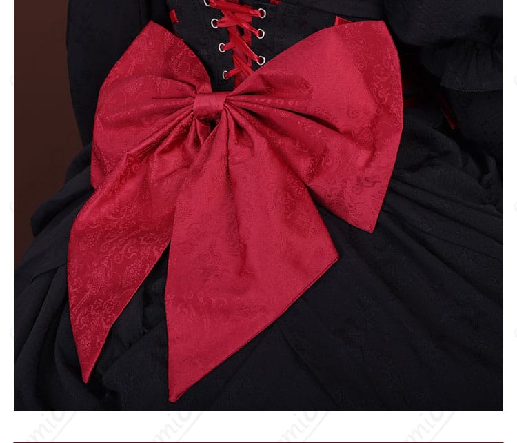 ラム コスプレ衣装 背面蝶結びディテール|後ろ姿まで完璧な再現で撮影映え抜群