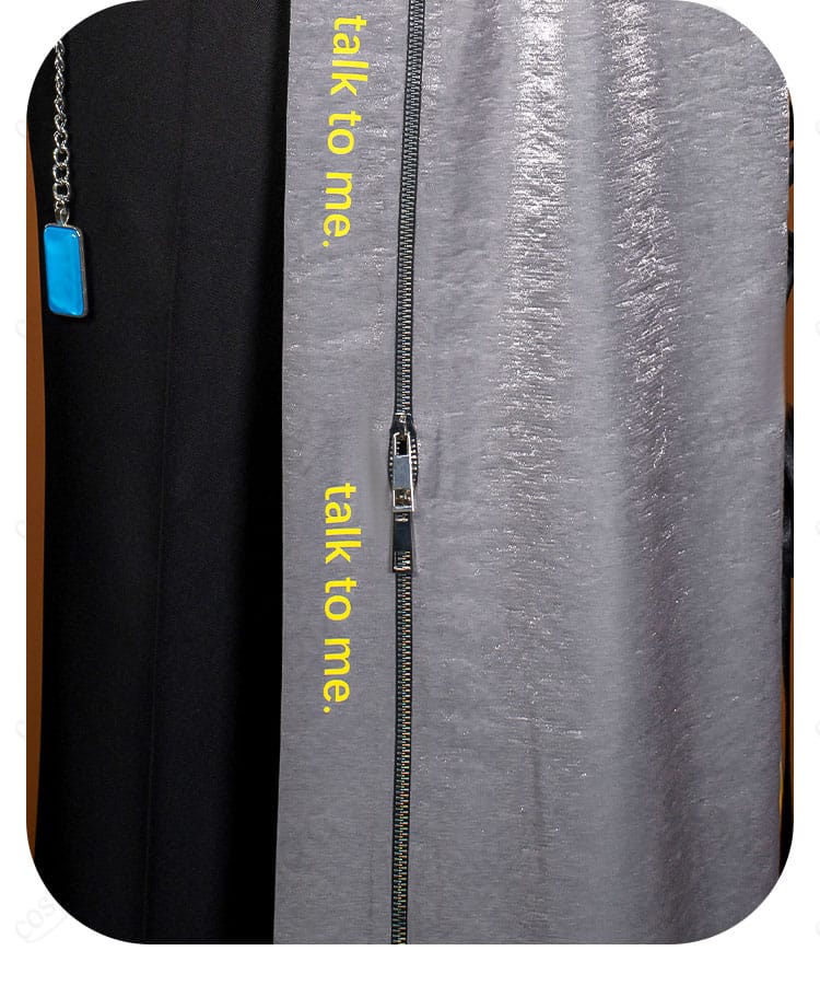 衣摆ファスナー装飾細部|外套の裾ジッパーデザインをリアル再現