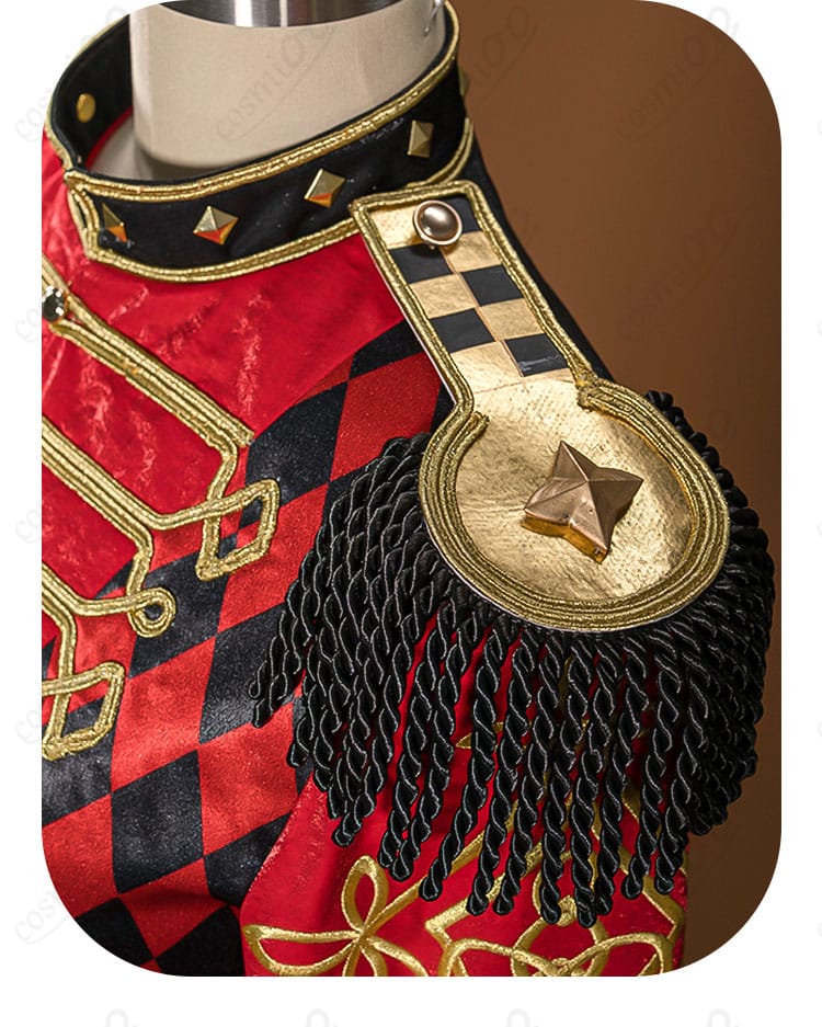 ツイステ ケイト・ダイヤモンド コスプレ衣装 肩部分装飾ディテール|繊細な縫製で高級感ある仕上がり。