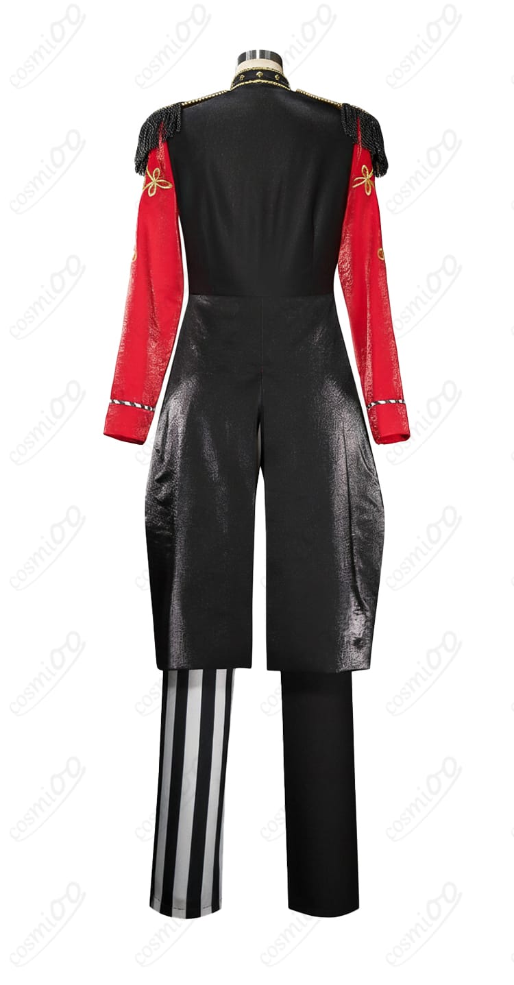 ツイステ ケイト・ダイヤモンド「プレイフル・ドレス」コスプレ衣装 背面図|背中のデザインと装飾も忠実に再現。