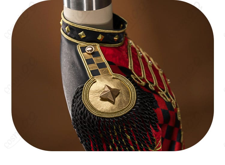 ツイステ ケイト・ダイヤモンド コスプレ衣装 肩の流苏と星モチーフ装飾|ステージ映えするデザインが魅力。