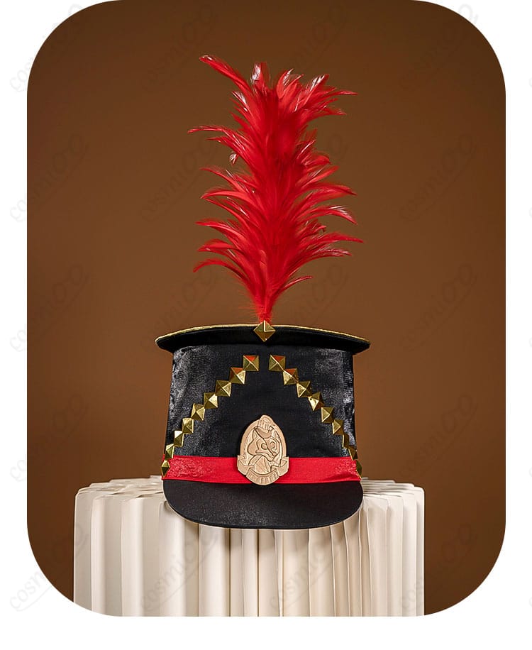 ツイステ ケイト・ダイヤモンド コスプレ衣装 帽子装飾ディテール|キャラクターらしさを引き立てるポイント。