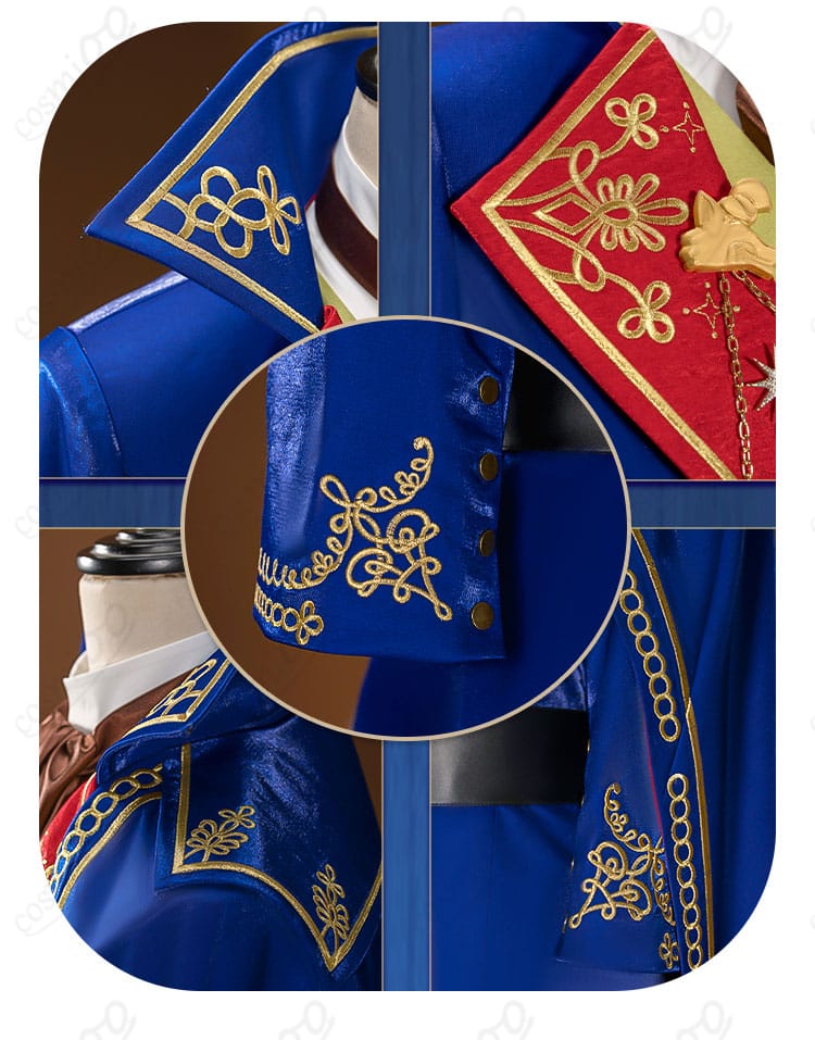 外套装飾ディテール画像 金糸の刺繍と豪華な装飾が魅力的