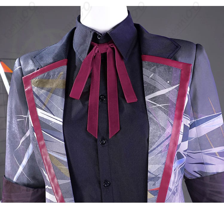 神代類 コスプレ衣装 衣領とリボン装飾細部|高品質素材・繊細なデザインポイント