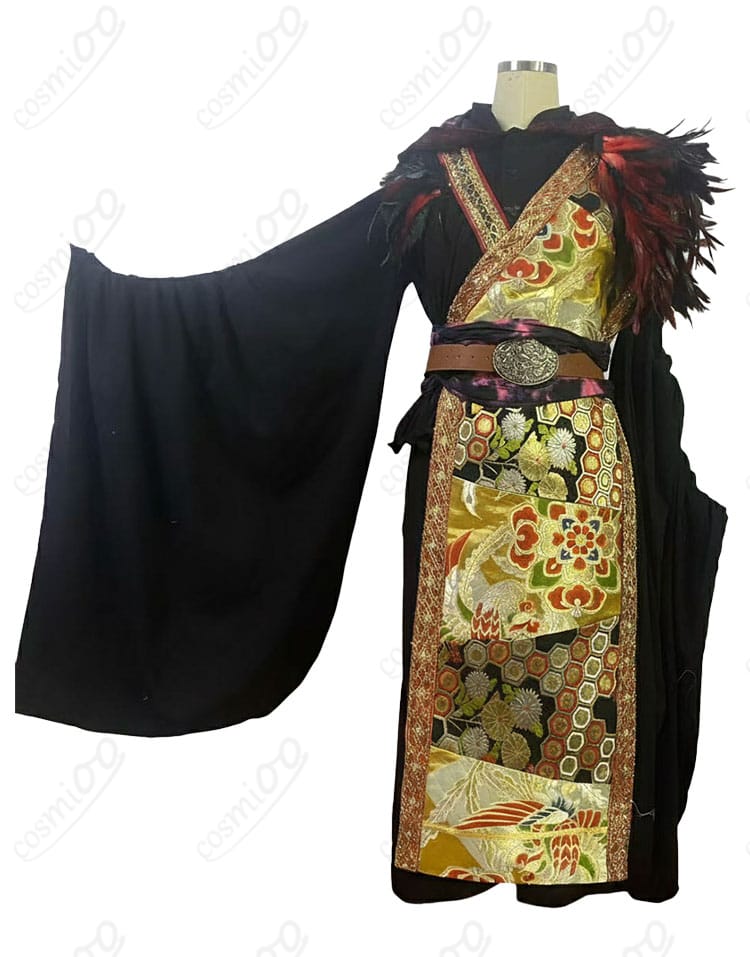 十蘭 舞台版和装コスプレの正面ディテール（落ち着いた配色と端正なシルエット）