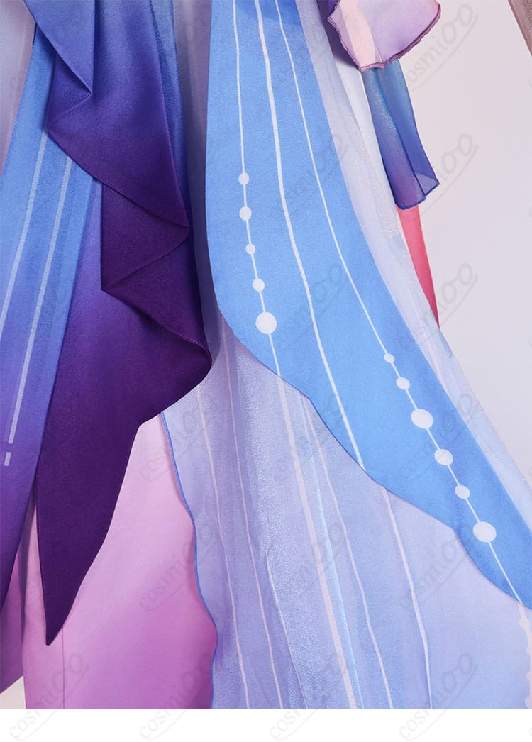 キュレネ コスプレ衣装 スカート裾装飾ディテール|流れるようなラインが美しい裾のデザイン