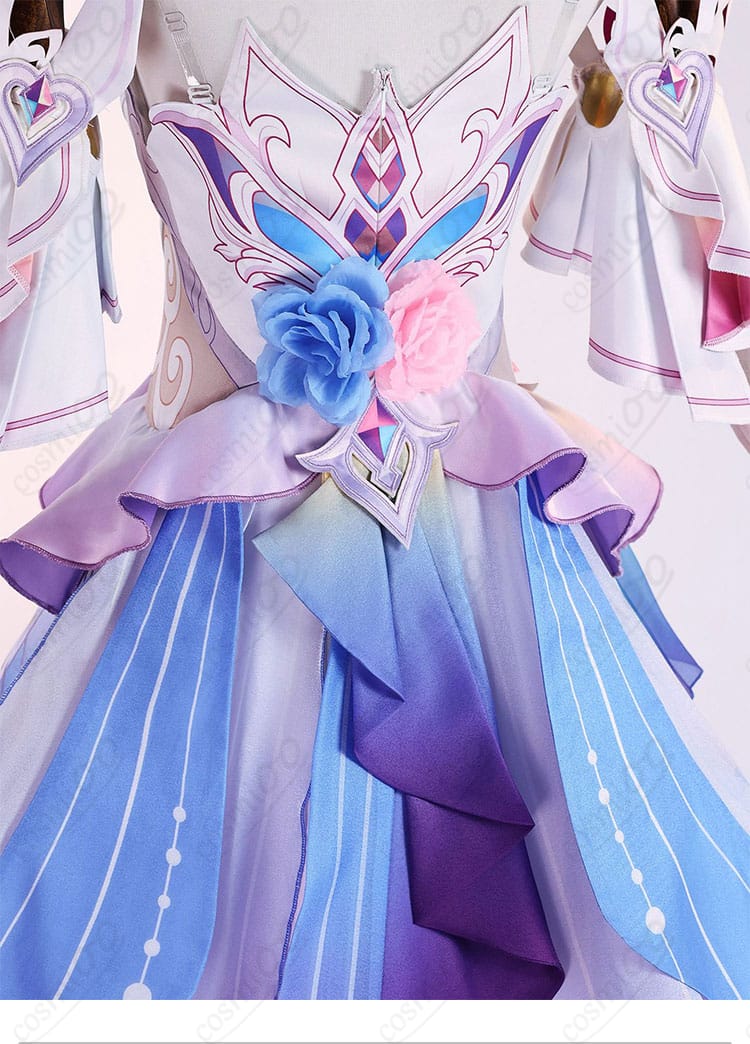 キュレネ コスプレ衣装 背面装飾と図案ディテール|高再現の模様と装飾で幻想的な雰囲気