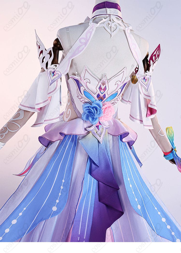 キュレネ コスプレ衣装 背面アクセサリー細部図|立体的な背飾りで華やかさをプラス