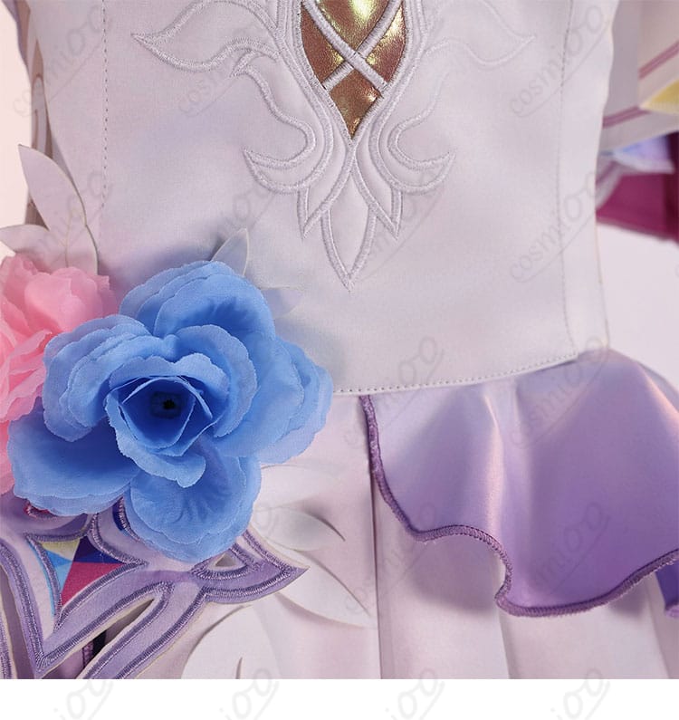 キュレネ コスプレ衣装 腰間装飾正面ディテール|立体的なデザインで存在感抜群