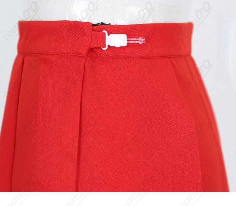 リーフ コスプレ スカートウエストボタン細部図|着脱しやすい設計で快適