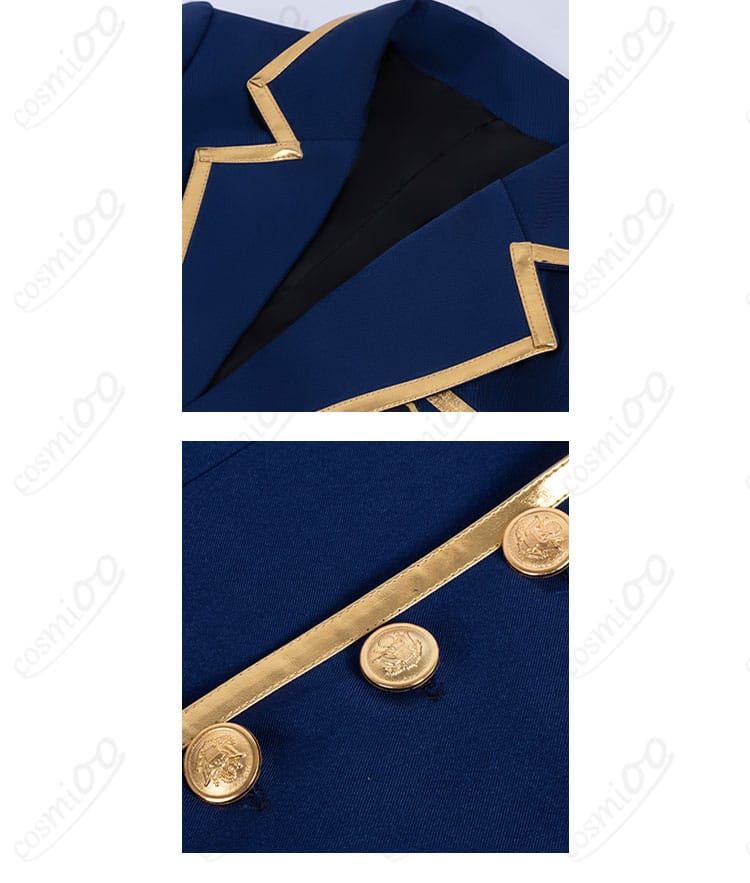 第五人格 イソップ・カール 晩鐘 コスプレ 外套襟元とボタン装飾の細部|精巧な仕上げで高級感を演出