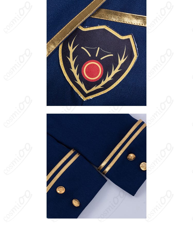 第五人格 納棺師 晩鐘 コスプレ 衣装胸章と袖口装飾ディテール|SR衣装ならではの細やかな装飾