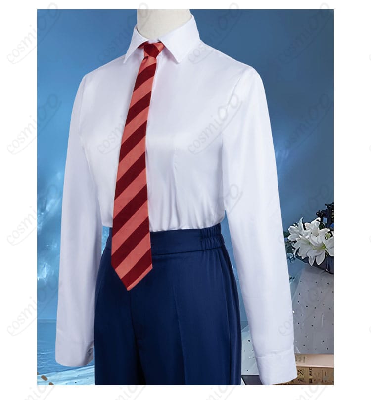 第五人格 納棺師 コスプレ 長袖白シャツとネクタイ装飾ディテール|清潔感あふれるデザイン