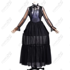 ウェンズデー・アダムス シーズン2ドレス コスプレ衣装 フルセット - 1枚目の画像（サムネイル）