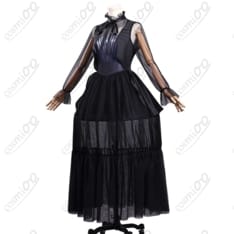 ウェンズデー・アダムス シーズン2ドレス コスプレ衣装 フルセット - 2枚目の画像（サムネイル）