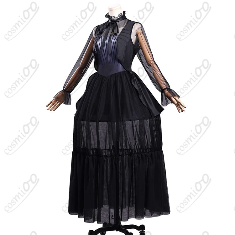 ウェンズデー・アダムス シーズン2ドレス コスプレ衣装 フルセット - 2枚目の画像