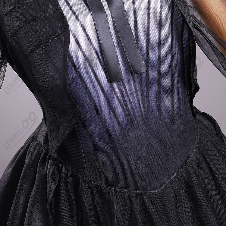 ウェンズデー・アダムス シーズン2ドレス コスプレ衣装 フルセット - 5枚目の画像