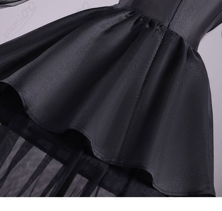 ウェンズデー・アダムス コスプレ衣装 スカート部分ディテール|広がりのあるスカートラインが魅力。