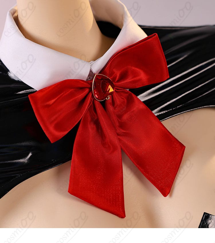 ルージュ コスプレ 愛心蝴蝶リボン装飾|かわいい逆バニー衣装 胸元アクセント