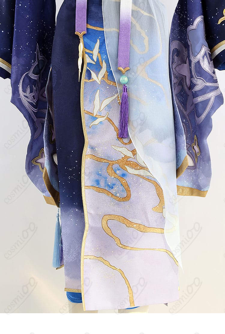 礼瀬マヨイ ナツコイ衣装 コスプレ 衣裾・紐飾りディテール|夏らしい軽やかさを表現したデザイン