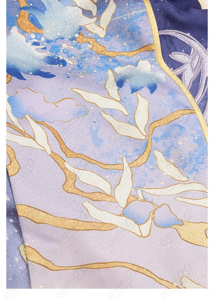 礼瀬マヨイ ナツコイ衣装 コスプレ 正面衣裾ディテール|美しいラインと軽やかな質感をチェック