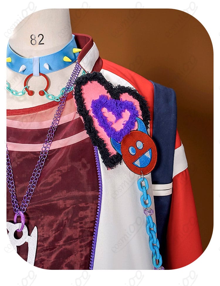 天城燐音 コスプレ衣装 胸飾りディテール|高品質装飾パーツ