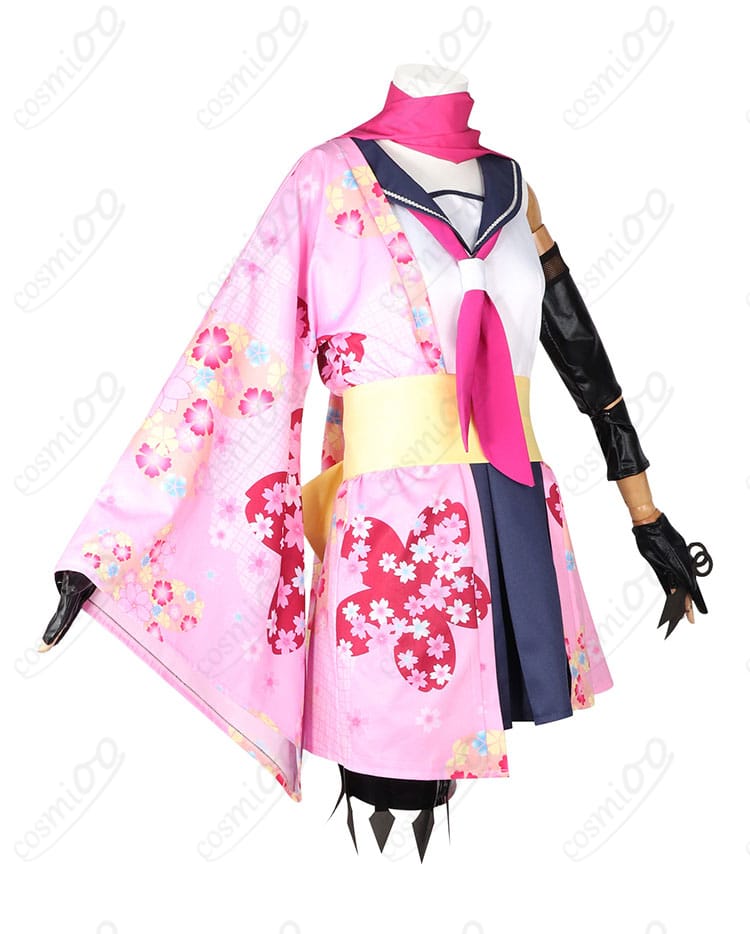 ブルーアーカイブ 久田イズナ コスプレ衣装 右側面図|動きやすさとシルエットを両立した設計