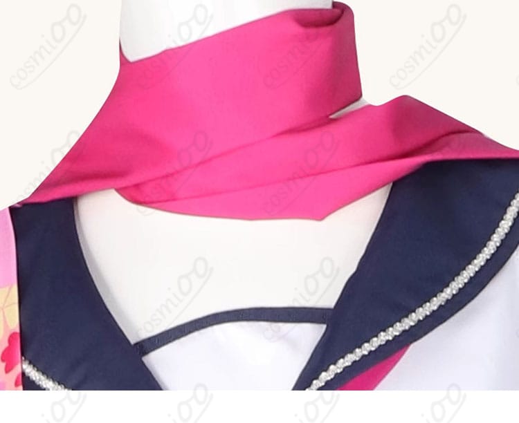 久田イズナ コスプレ衣装 颈飾・マフラー装飾ディテール|立体感あるデザインが魅力