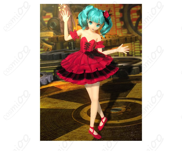 初音ミク エトワール衣装 コスプレ衣装 正面全身図|骸骨楽団とリリア ドレスデザイン 高品質再現・撮影やイベントに最適