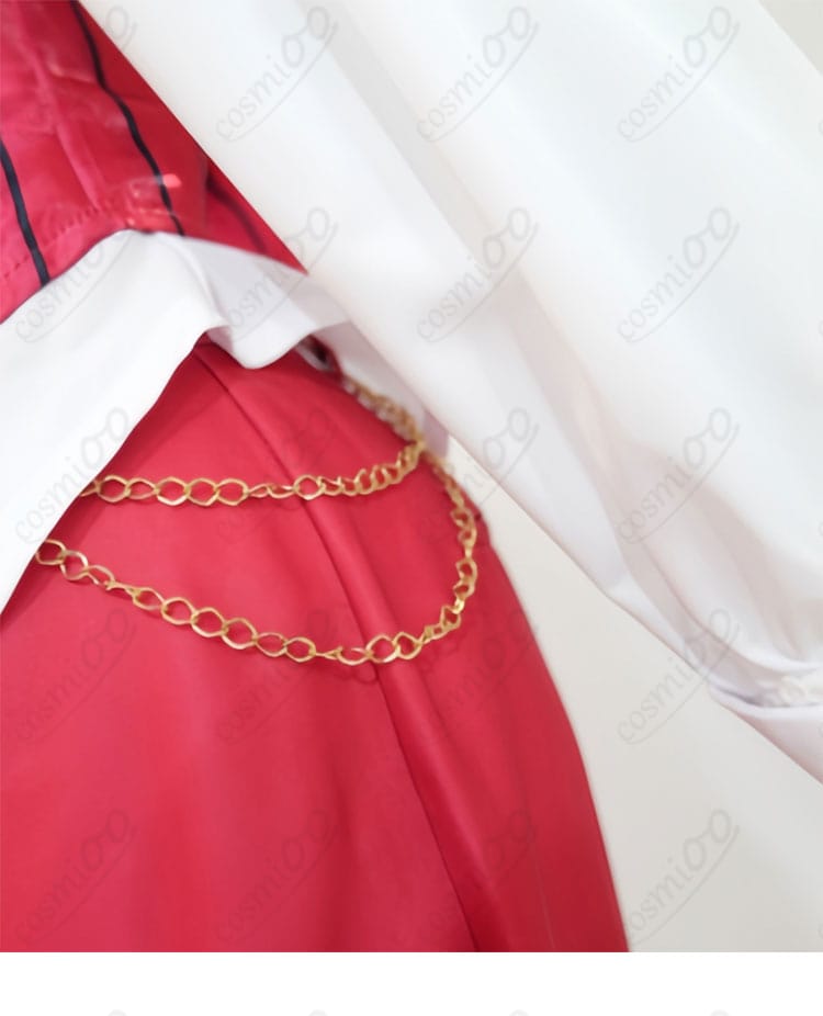 ルージュ衣装 腰側面のチェーン装飾詳細|精巧な金属質感で高級感アップ