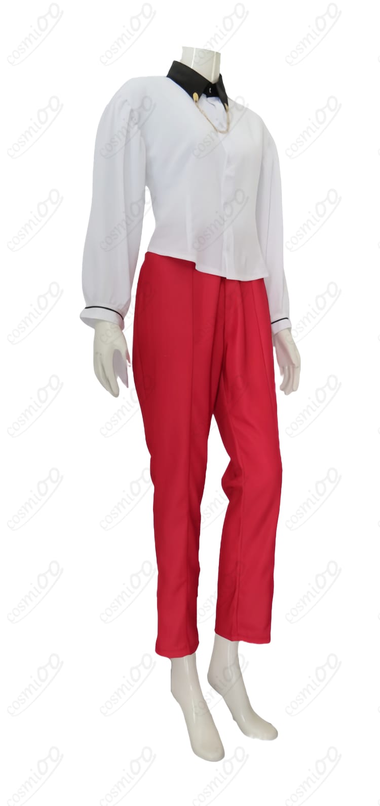 白シャツ部分のディテール|通気性の良い素材・快適な肌触りのNIKKEコスプレ衣装