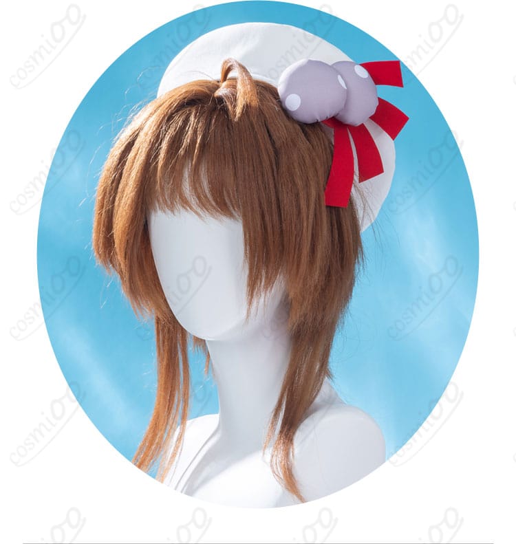 木之本桜 コスプレ衣装 ヘッドアクセサリーディテール|髪飾り部分の可愛い造形と質感を再現