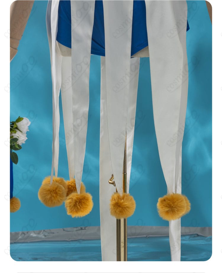 木之本桜 ピエロ風コスプレ衣装 衣裾部分のデザイン詳細。ふんわり広がるラインが美しい。