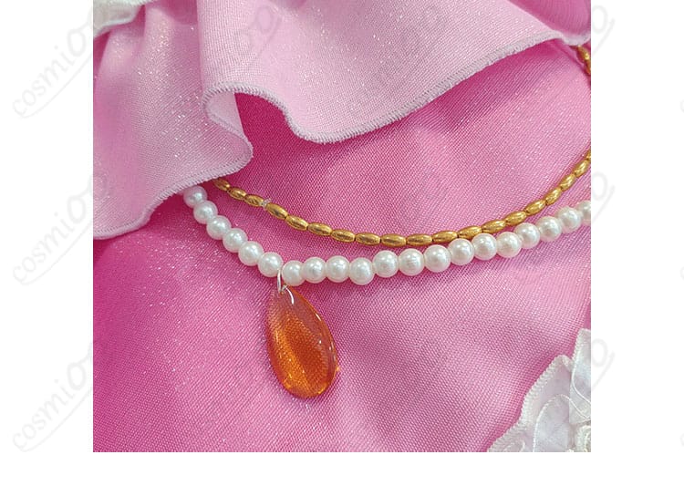 白鳥ひめ コスプレ衣装 スカート裾の装飾アップ|ふんわり広がるプリンセススタイルを表現