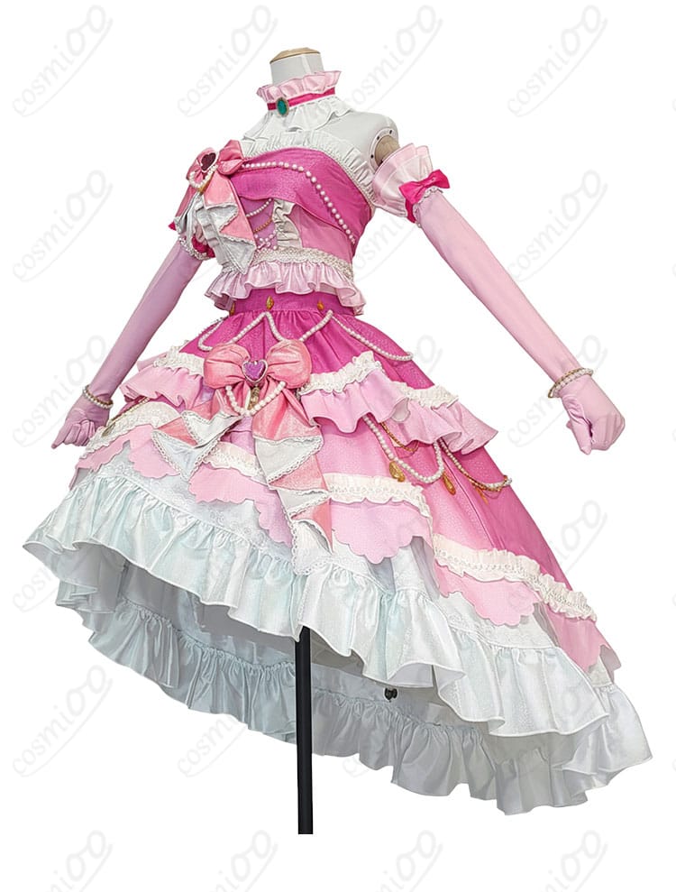 白鳥ひめ コスプレ衣装 側面写真|美しいシルエットとプリンセス風ラインを再現