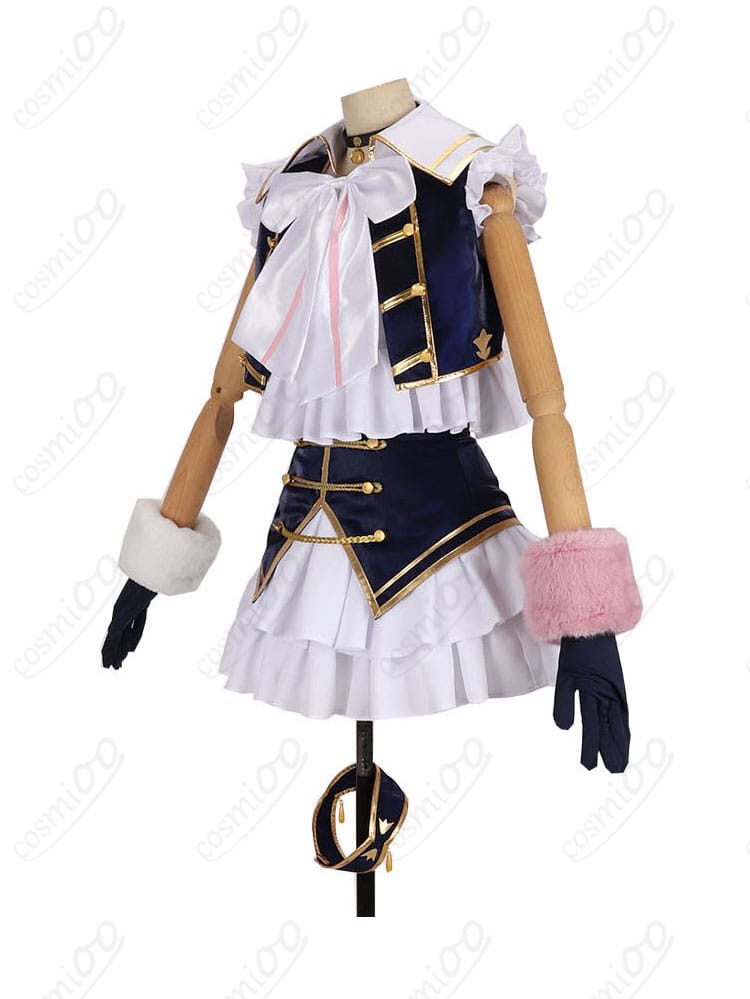 椎名唯華 5th Anniversary コスプレ衣装 側面画像|スカートやスカーフの細部まで丁寧に再現