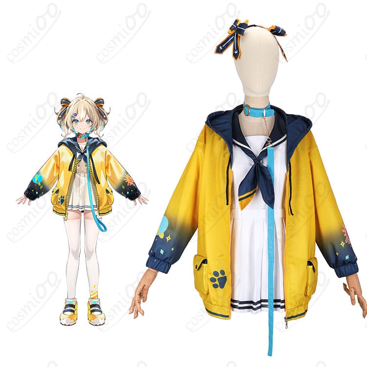 WeatherPlanet 天晴ひなた デビュー衣装 コスプレ衣装 キャラクターと衣装の全身イメージ|明るく元気な雰囲気を再現した人気VTuber衣装