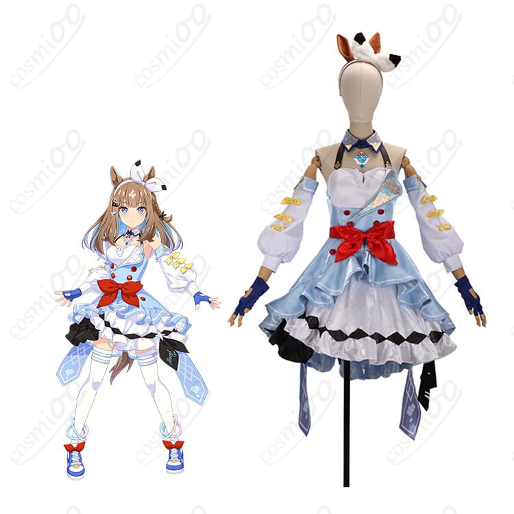ウマ娘 プリティーダービー アーモンドアイ 勝負服 コスプレ衣装 キャラクターと衣装の全体イメージ|高再現デザインで美しく映える
