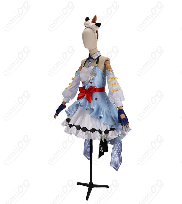 ウマ娘 アーモンドアイ コスプレ衣装 側面画像|立体的なシルエットと繊細な縫製をチェック