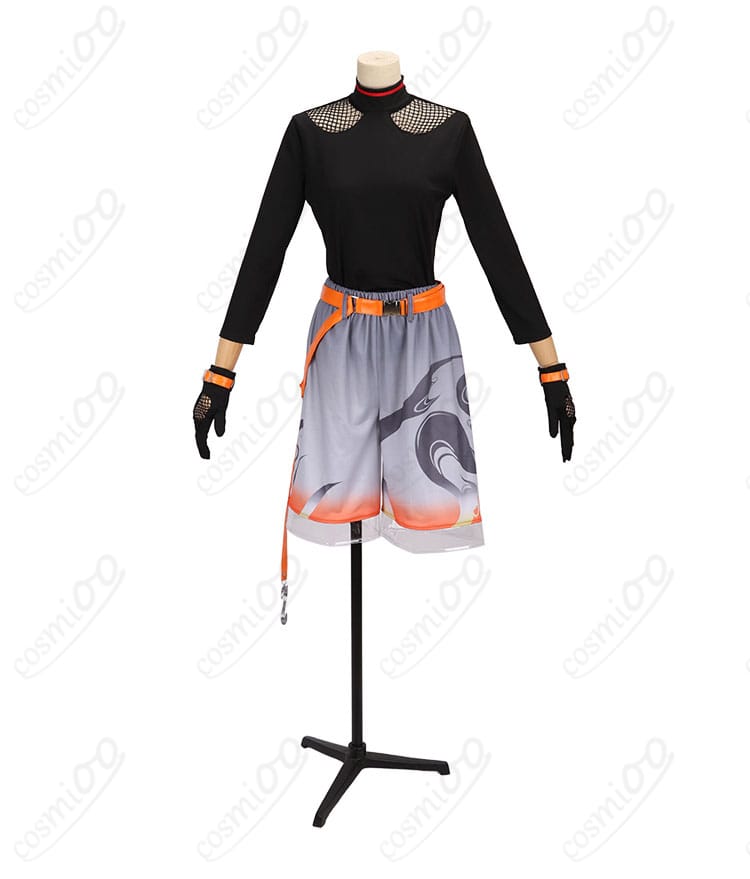 北見遊征 コスプレ 黒色長袖 正面|呪術師らしい落ち着いた黒の長袖・公式衣装を忠実に再現