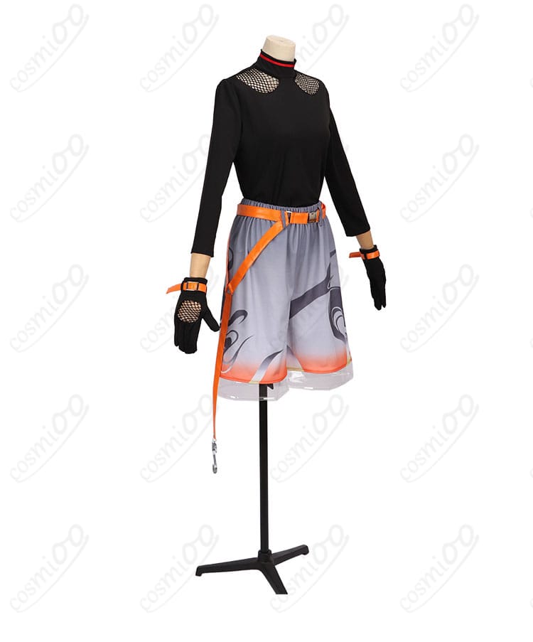 北見遊征 コスプレ 黒色長袖 側面|立体感のある袖ライン・快適な着心地と美しいフォルム