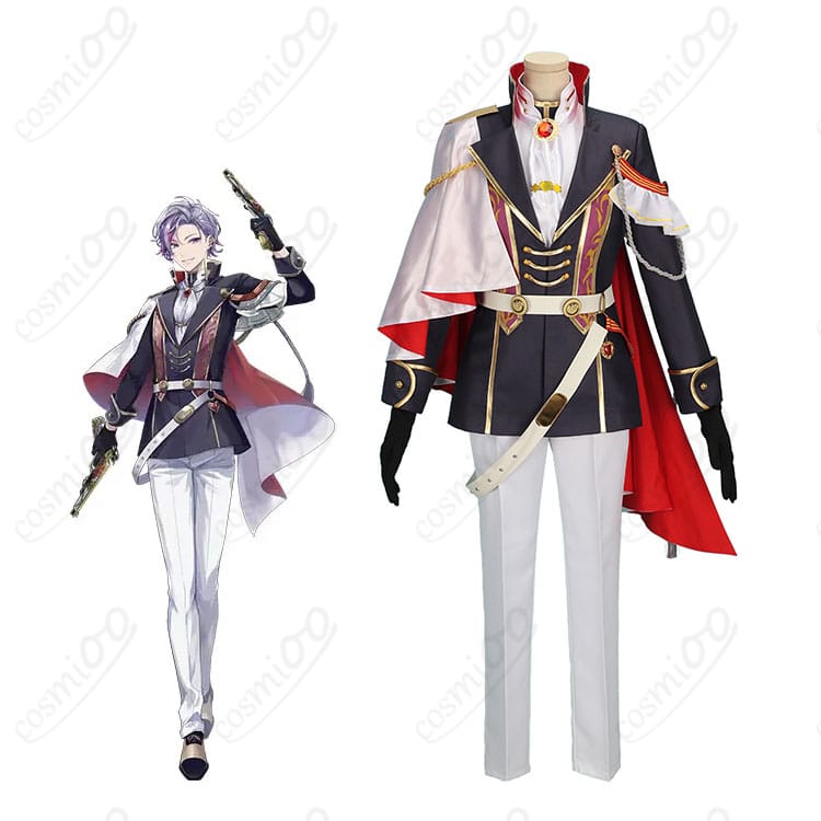 不破湊 ROF-MAO『Overflow』ステージ衣装を着用したキャラクター全身図。華やかでクールな雰囲気を完全再現。